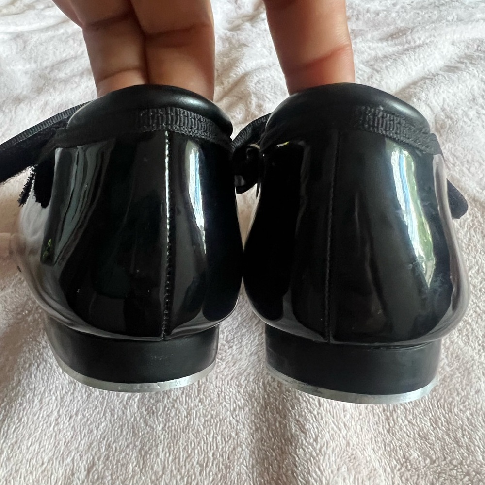 DANSKIN GIRLS TAP DANCE SHOES BLACK - Picture 8 of 9